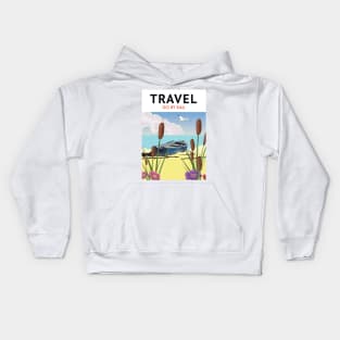 Travel Go by Rail Kids Hoodie